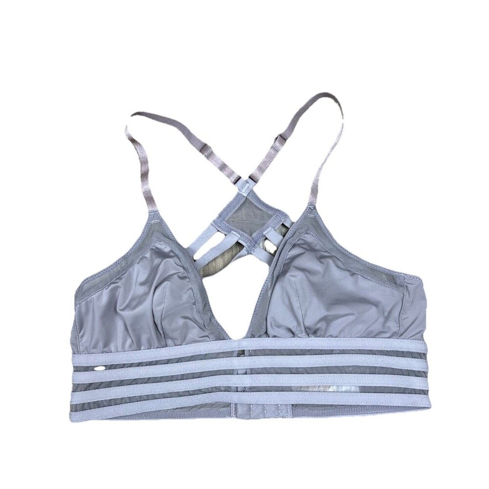 Suzanne Vega Size Small Strappy Rave Bralette Bra Gray Purple